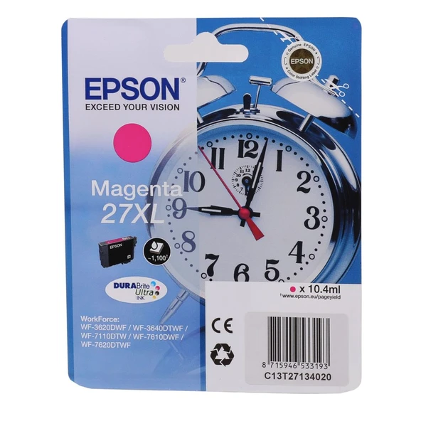 27Xl Magenta Kırmızı Mürekkep Kartuş T27134012 ürün görseli 1