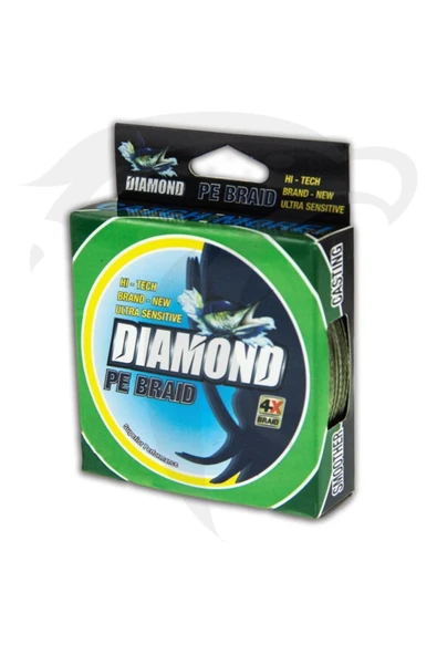 Diamon Pe Braid 4x Örgü Ip Misina 100mt Yeşil ürün görseli 1
