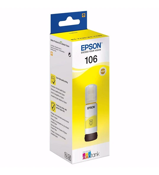 106 Yellow Sarı Şişe Mürekkep T00R440 L7160-7180 ürün görseli 1
