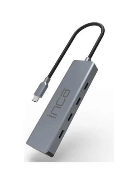 İnca İtpt-4Tx 4 Port Type-C 3.1 Veri İle3.1 10 Gbps Type-C Çoklayıcı Kablo Uzunluğu 15Cm ürün görseli 1
