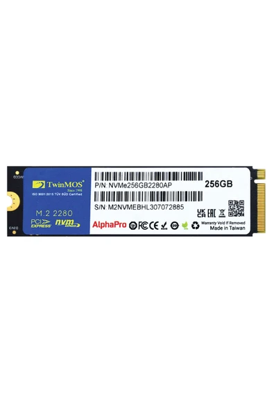 256Gb Nvme256Gb2280Ap M.2 Pcie Gen3 Nvme Ssd (3600-3250Mb-S) Tlc 3Dnand Ssd Harddisk ürün görseli 1