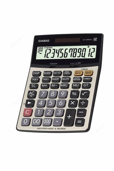 Dj-220D Plus İşlem Kontrollü 12 Hane Masa Üstü Hesap Makinesi ürün görseli 1