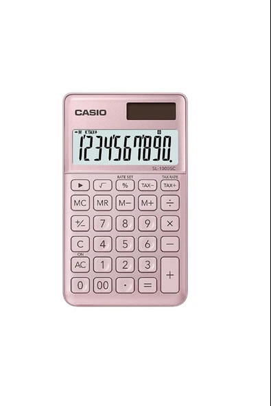 Sl-1000Sc-Pk 10 Hane Pembe Cep Tipi Hesap Makinesi ürün görseli 1