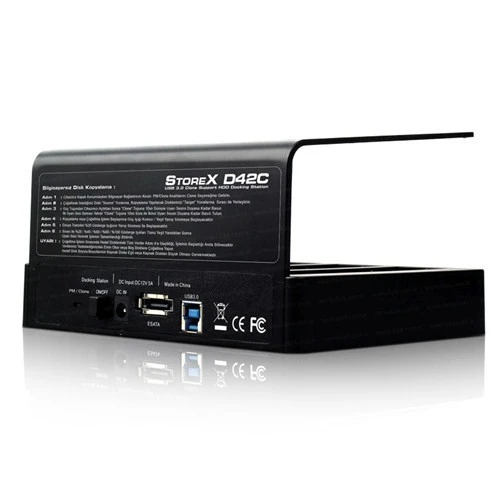 D42C Usb3.0 Offline Clone 4 Lü Disk İstasyonu Docking Station - Resim 3