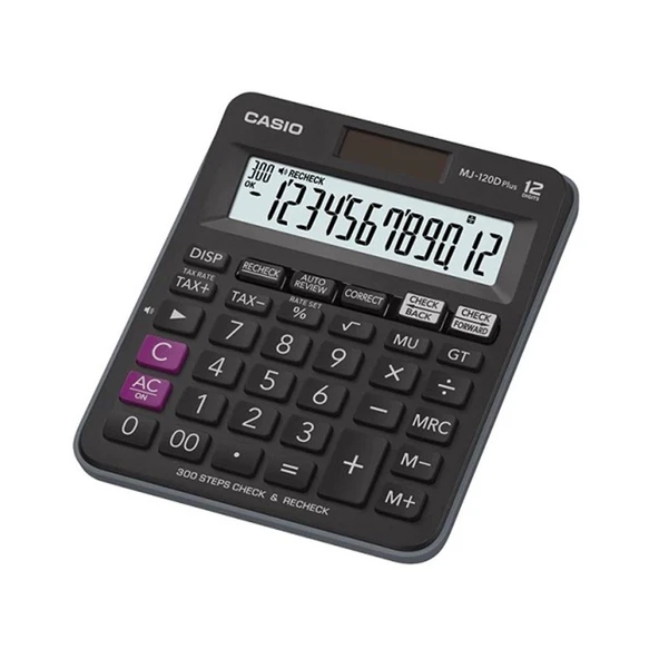 Plus İşlem Kontrollü 12 Hane Masa Üstü Hesap Makinesi Mj-120D ürün görseli 1