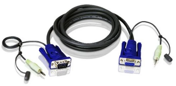 Vga-Audio Kablosu 1,8 Metre 2L-2402A ürün görseli 1