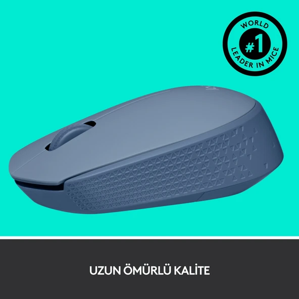 910-006866 M171 Kablosuz Mavi Gri Mouse - Resim 3
