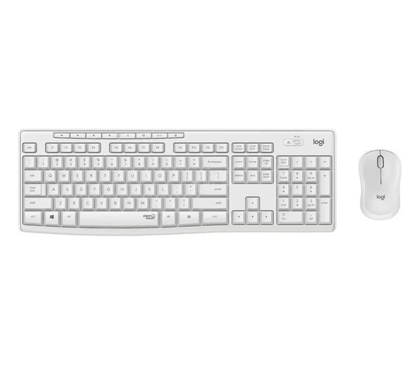 Mk295 Kablosuz Klavye Mouse Set Beyaz 920-010089 - Resim 3