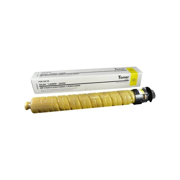 Mp C6003 Yellow Sarı Orjinal Fotokopi Toneri Mp C4503-4504-5503-5504-6004 22.500 Sayfa Kapasiteli ürün görseli 1