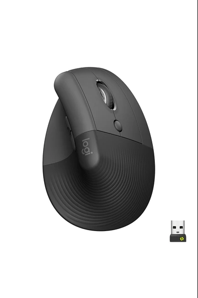 910-006473 Lift Kablosuz Ergonomik Dikey Siyah Mouse ürün görseli 1