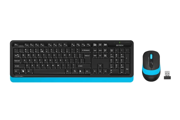 Q TR 2.4G Multimedia Kablosuz Klavye Mouse Seti Mavi FG1010 ürün görseli 1