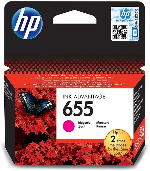 655 Magenta Kırmızı Kartuş Cz111Ae ürün görseli 1