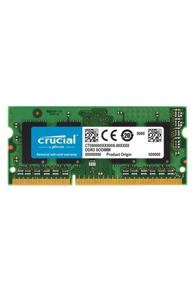 8Gb 1600Mhz Ct102464Bf160B Ddr3 Notebook Ram ürün görseli 1