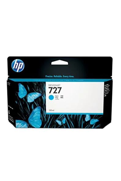 727 Cyan Mavi 130Ml Plotter Kartuşu B3P19A ürün görseli 1