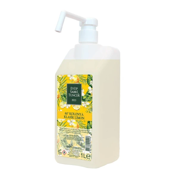 Limon Kolonyası Pompalı 1 Litre Ped Bidon ürün görseli 1