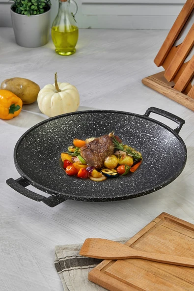 Cooker 35 Cm Granit Döküm Kaplama Saç Tava CKR3911 ürün görseli 1