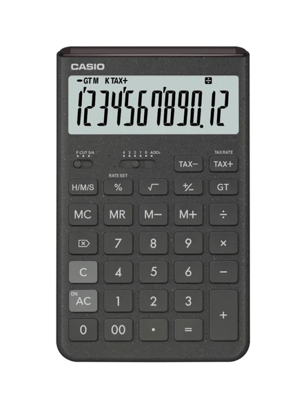 Casio Jt-200T-Gy 12 Hane Gri Masa Üstü Hesap Makinesi ürün görseli 1