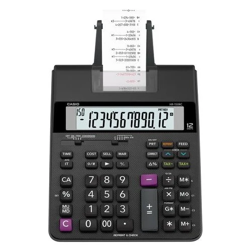Şeritli Hesap Makinesi 12 Hane Hr-150Rc-Dc ürün görseli 1