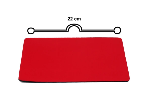 220 Kırmızı Mouse Pad 22 X 18Cm ürün görseli 1