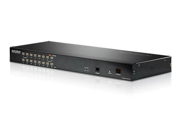 16 Port Cat5 High-Density Kvm Switch Kh1516A-Ax-G ürün görseli 1