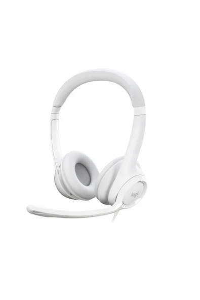 981-001286 H390 Beyaz Usb Mikrofonlu Kulaklık ürün görseli 1