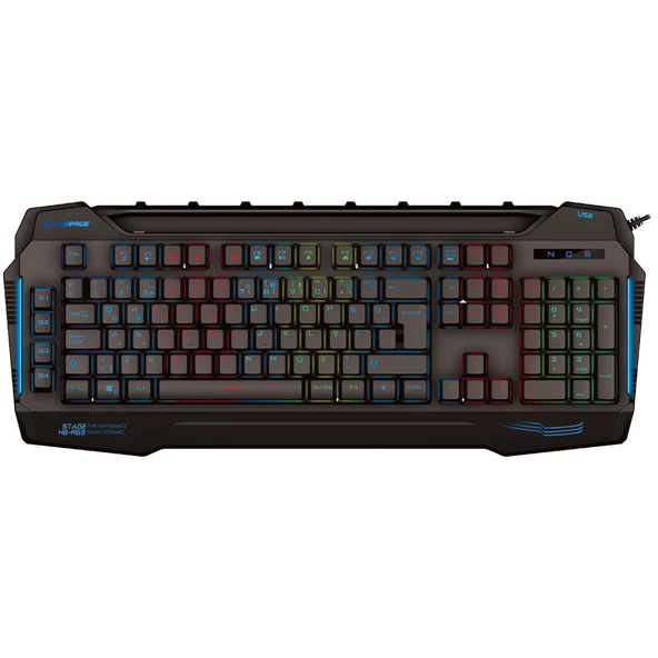 Stage Rgb Renk 4 Makro Fonksiyon Sese Duyarlı Işıklı Q Mik Çıkışlı Kablolu Oyuncu Klavyesi Kb-R63 ürün görseli 1
