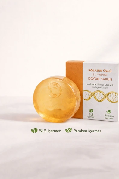 Kolajen Özlü El Yapımı Doğal Oval Sabun - 100 gr ürün görseli 1