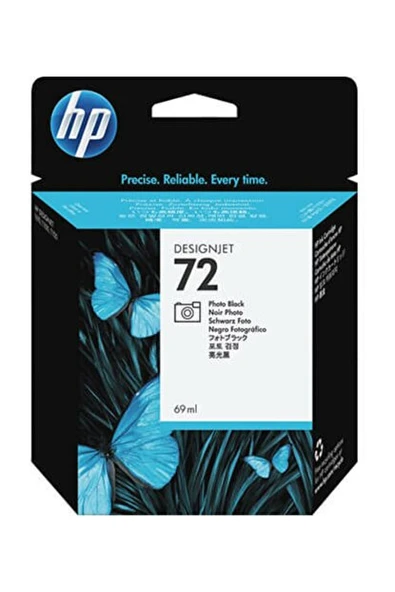 72 Photo Siyah Foto Siyah 130Ml Plotter Kartuşu C9370A ürün görseli 1