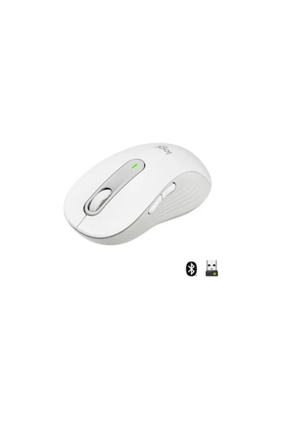 M650 L Signature Kablosuz Beyaz Tam Boyutlu Mouse 910-006238 ürün görseli 1