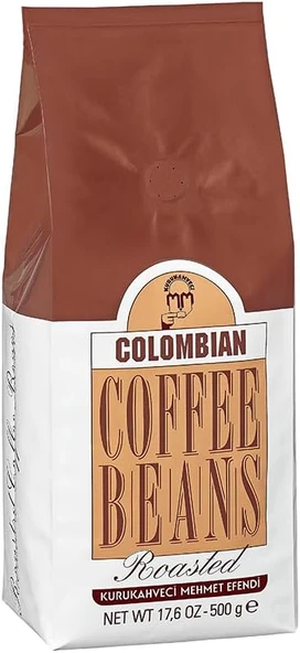 Mehmet Efendi 500 Gram Colombıan Çekirdek Roasted Çekirdek Kahve (Wt 17,6 Oz) ürün görseli 1