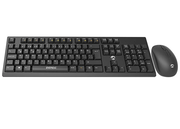 Km-2510 Siyah Kablosuz Q Multimedia Klavye + Mouse Set - Resim 2