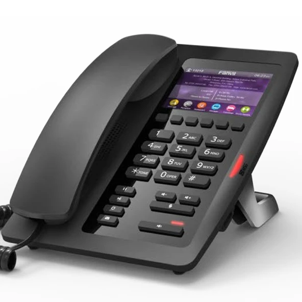 H5 Renkli Ekran Poe İp Masaüstü Siyah Telefon (Dikkat Normal Telefon Değildir) ürün görseli 1