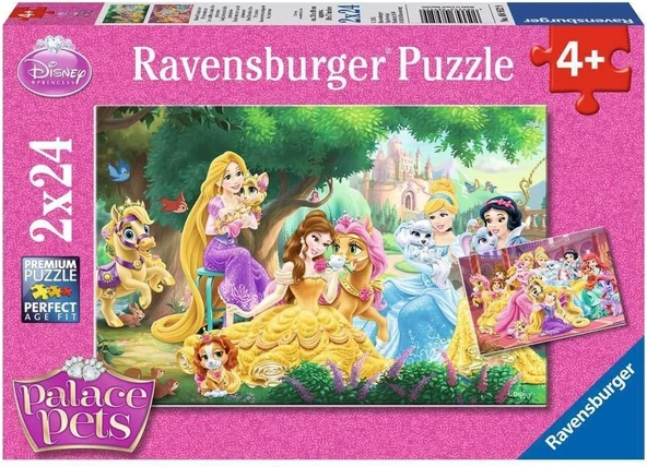 Ravensburger Wd-Prensesin Arkadaşları Puzzle 2 x 24 Parça ürün görseli 1