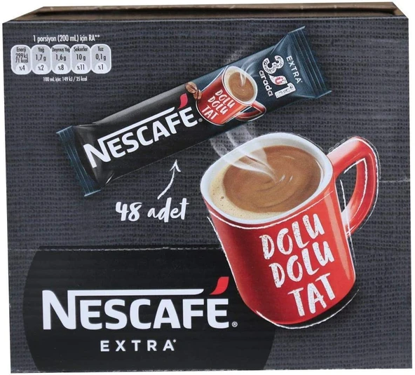 Nescafe 3Ü1 Arada Kahve Extra 16,5Gr Phnx 12379703 (48 Li Paket) ürün görseli 1