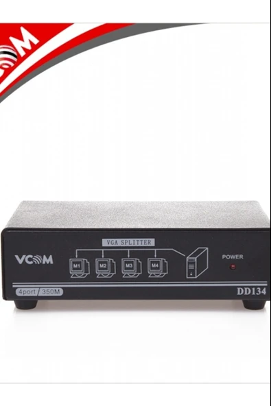 Dd134 1-4 Port 350Mhz Metal Vga Splitter (1 Pc 4 Monitör) ürün görseli 1