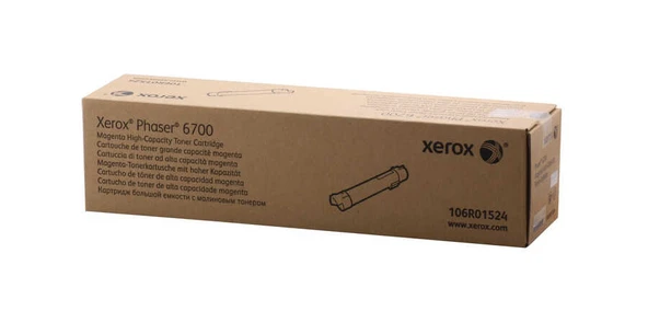 Phaser 6700 Yüksek Kapasite Magenta Kırmızı Toner 12.000 Sayfa Kapasiteli 106R01524 ürün görseli 1