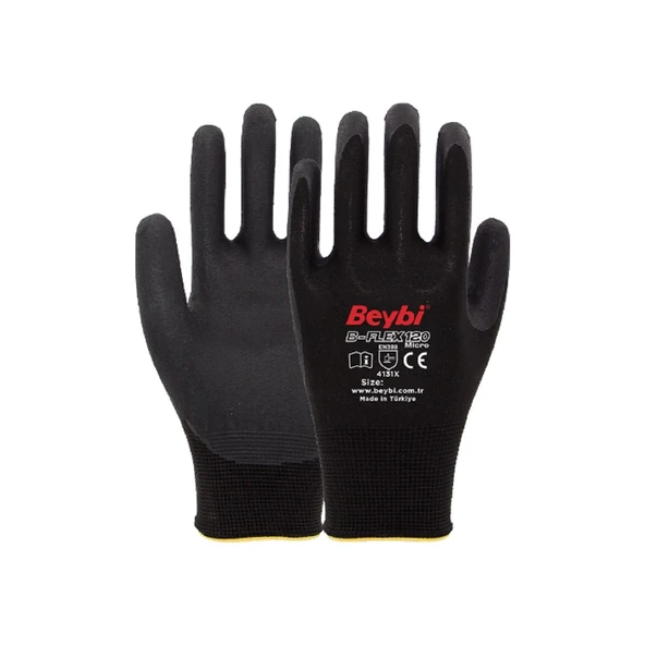B-Flex120 9Beden Micro Köpük Nitril İş Eldiveni 4131X (12 Li Paket) ürün görseli 1