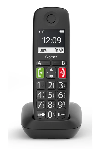 Geniş Ekran Siyah Telsiz Dect Telefon E290 ürün görseli 1
