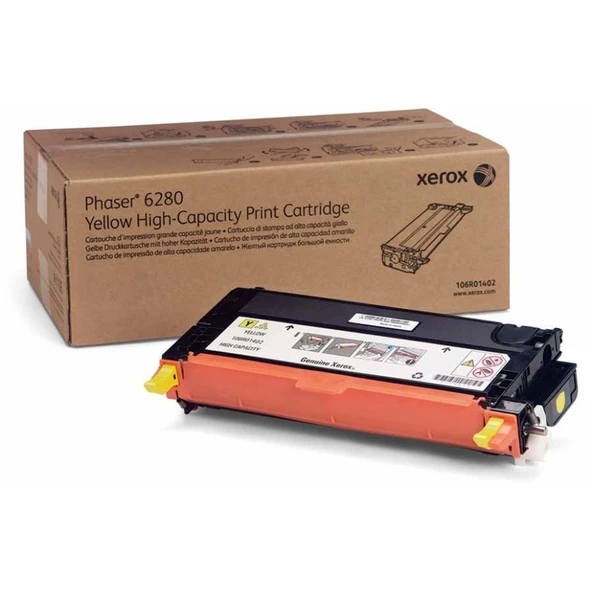 Phaser 6280 Yüksek Kapasite Yellow Sarı Toner 5.900 Sayfa 106R01402 ürün görseli 1