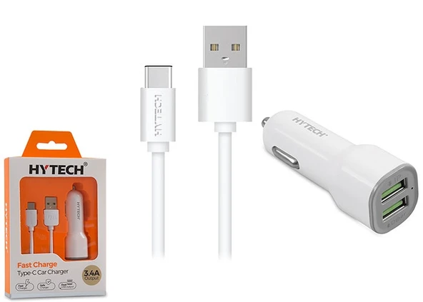 3.4A Hızlı Şarj Type-C Kablolu 2 Usb Hy-X46 ürün görseli 1