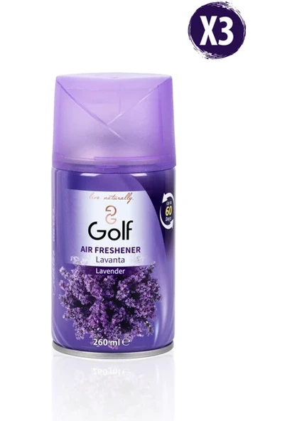 Golf Oda Kokusu Sprey 260 ml Lavanta 3'lü ürün görseli 1