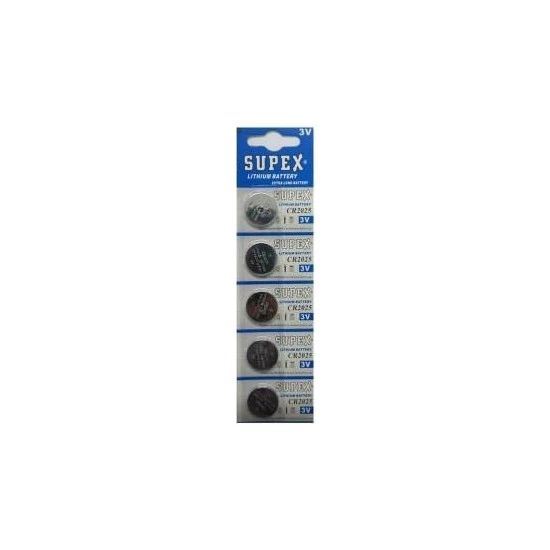 Cr2025 3V Lityum Pil 5 Li Paket Blister Pil ürün görseli 1