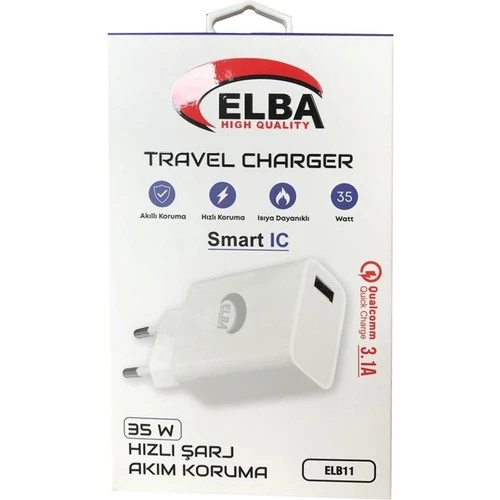 Elb11 Elb-35W Usb 35W Hızlı Şarj Akım Koruma Ev Şarj Kafası ürün görseli 1