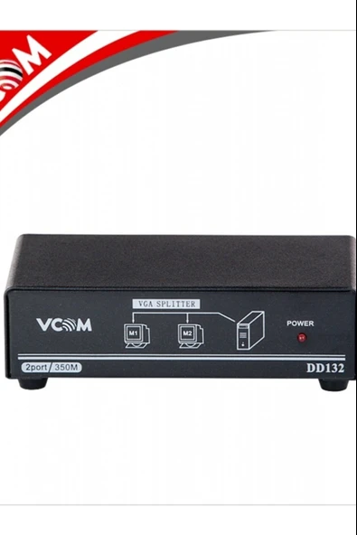 Dd132 1-2 Port 350Mhz Metal Vga Splitter (1 Pc 2 Monitör) ürün görseli 1