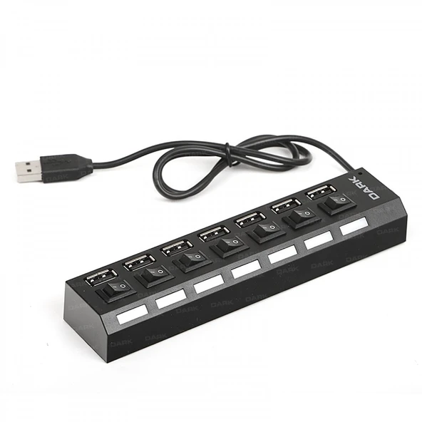 7 Port Anahtarlı Usb2.0 Hub ürün görseli 1