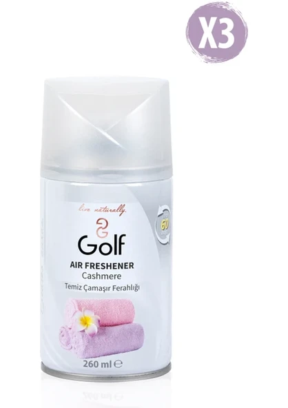 Golf Oda Kokusu Sprey 260 ml Cashmere 3'lü ürün görseli 1