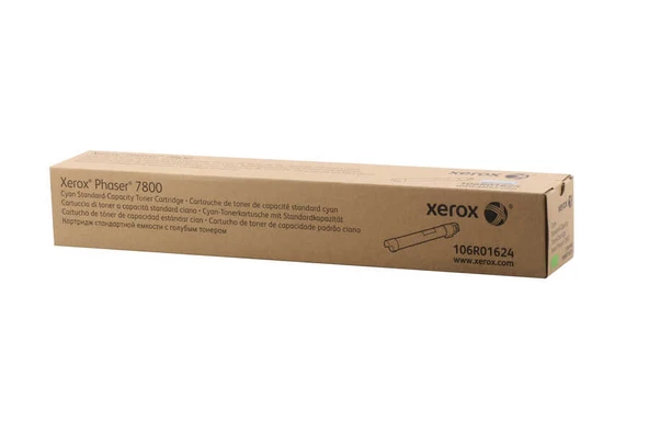 Phaser 7800 Standart Kapasite Cyan Mavi Toner 6.000 Sayfa Kapasiteli 106R01624 ürün görseli 1