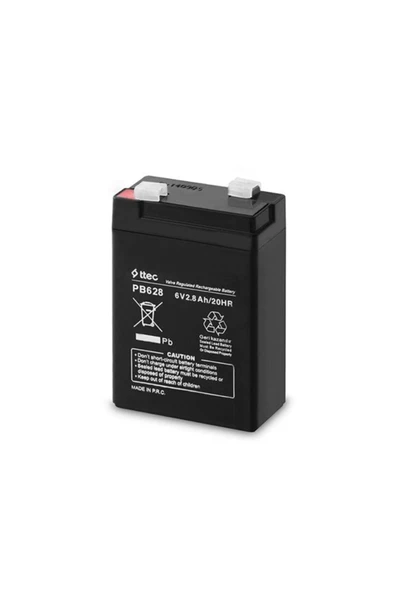 Bakımsız Kuru Akü 6V 2.8Ah ürün görseli 1