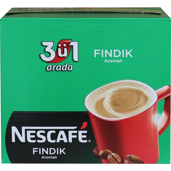 Nescafe 3Ü1 Arada Fındıklı Kahve 17G Leia Hazelnut 12515292 (48 Li Paket) ürün görseli 1