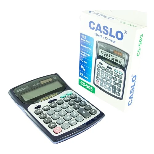 Cs-505 12 Hane Masa Tipi İşlem Kontrollü Su Geçirmez Hesap Makinesi ürün görseli 1